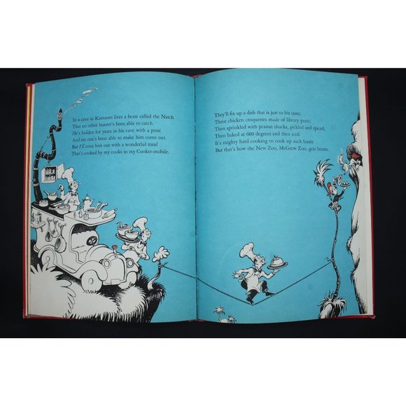 If I Ran the Zoo Dr. Seuss Random House 1950 Hardcover Book Large HC OOP Banned - Picture 11 of 13